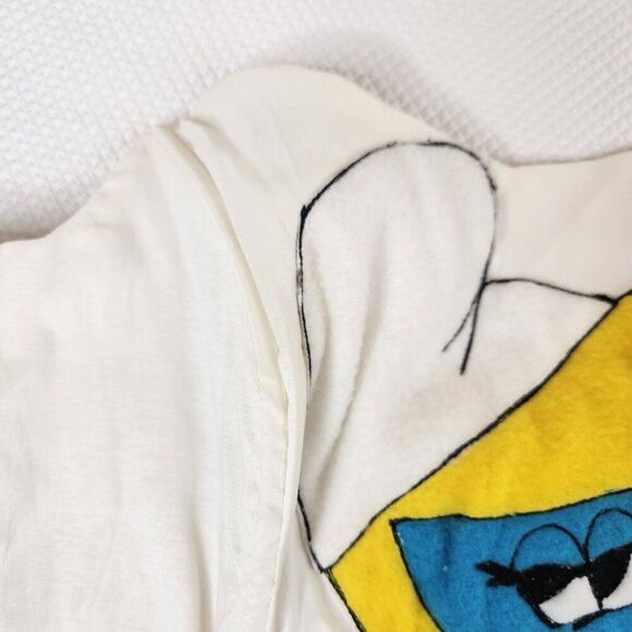 Vintage Smurf Smurfette Lace Up Over Bust Corset Top White Womens M Cosplay - Picture 5 of 9